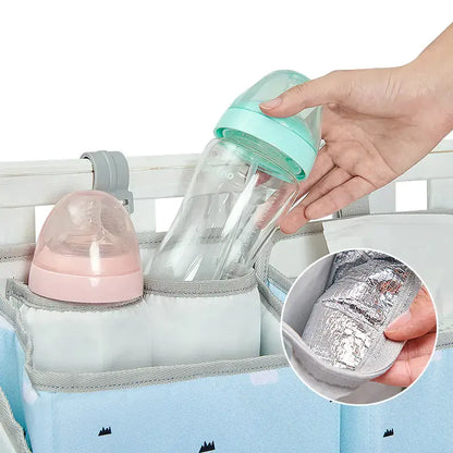 Hangende Opberg Organizer voor de Wiegenbox - Ruimtebesparende Opruimer voor Babykamer | Makkelijk te Bevestigen en Handig BabyEmpire