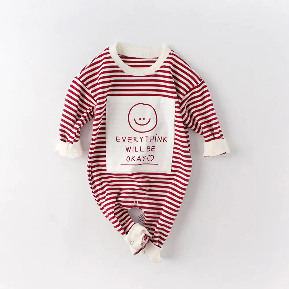 Baby Romper met Smiley (Lange Mouwen) BabyEmpire