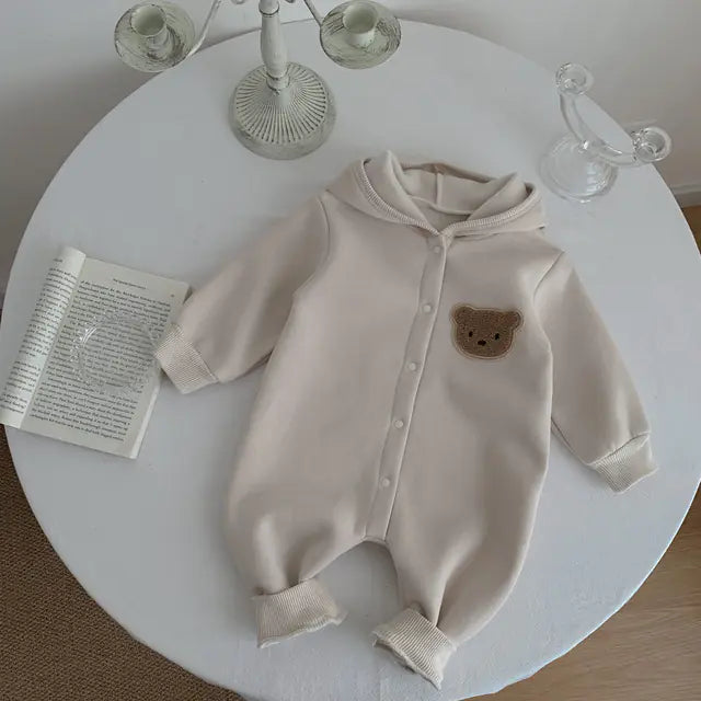 Zachte Fleece Baby Jumpsuit Beertje BabyEmpire