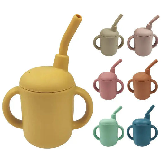 Baby Silicone Drinkbeker in Effen Kleur – Veilig en Duurzaam - BabyEmpire