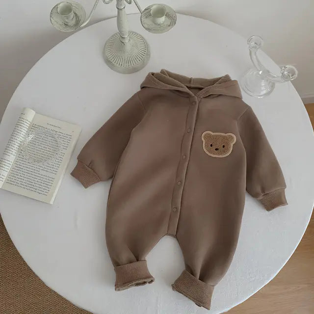 Zachte Fleece Baby Jumpsuit Beertje BabyEmpire